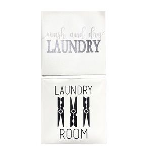 2x Laundry Room Wall Canvas Painting